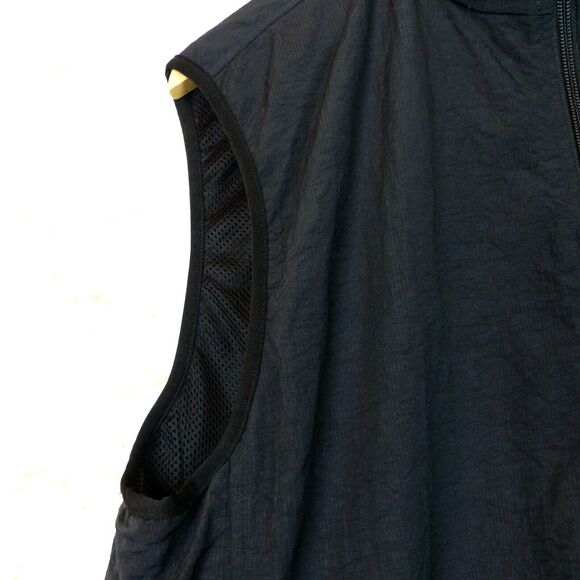 Columbia Ripstop Vest Mens L Black Full Zip Nylon Outdoor Hiking Techwear VTG - Picture 6 of 14